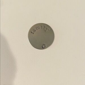 Origami Owl Silver ‘Family’ Engraved Locket Plate